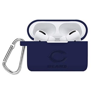 game time chicago bears engraved silicone case cover compatible with apple airpods pro (navy)