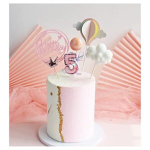 Birthday Candles Number 8,Pink Glitter Happy Birthday Cake Candles Handmade Sequin Numeral Candle