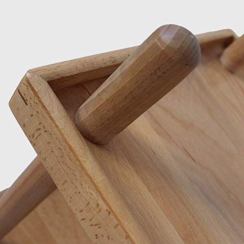 JF-XUAN Kitchen Shelf Kitchen Shelf with Wheels Double Layer Wooden Trolley Living Room Storage Rack Cart