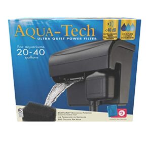 aqua-tech ultra quiet power filter, for aquariums 20-40 gallons