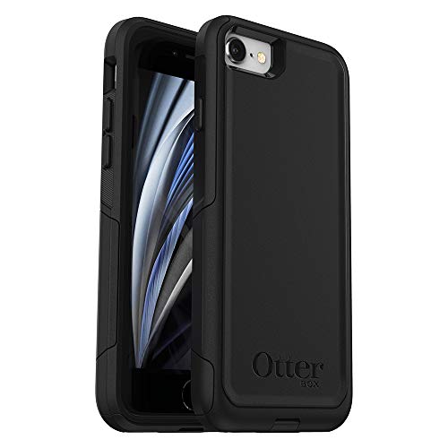 OtterBox iPhone SE 3rd & 2nd Gen, iPhone 8 & iPhone 7 (not compatible with Plus sized models) Commuter Series Case - BLACK, slim & tough, pocket-friendly, with port protection