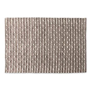 dii slub rug collection recycled cotton loop, 2x3', stone