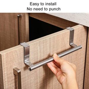 Convenience Save Space Over Door Towel Rack, Simple Cabinet Hanging Holder, Practical for Kitchen Hotel