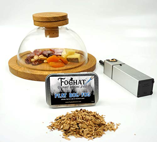 Peat Bog Fog - Foghat Culinary Smoking Fuel | Infuse Wine, Whiskey, Cheese, Meats, BBQ, Salt | Luxury Wood Smoking Chips for Portable Smoker, Smoking Gun, Glass Cloche or Foghat Cocktail Smoker