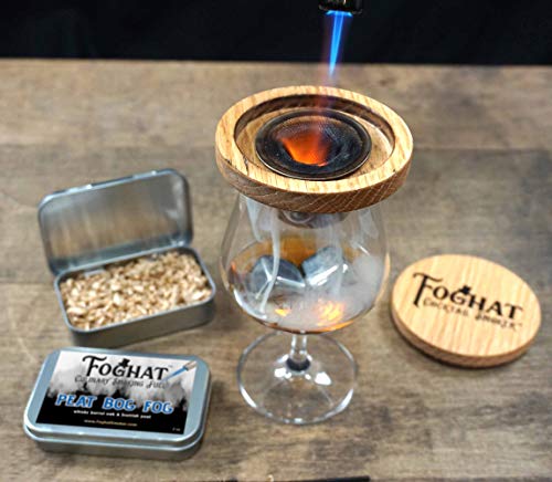 Peat Bog Fog - Foghat Culinary Smoking Fuel | Infuse Wine, Whiskey, Cheese, Meats, BBQ, Salt | Luxury Wood Smoking Chips for Portable Smoker, Smoking Gun, Glass Cloche or Foghat Cocktail Smoker