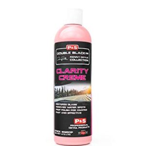 P&S Professional Detail Products Clarity Creme; Removes Water Spots, Mineral Deposits, Calcium Build Up, Wiper Blade Residue; Restores Glass; Prep Polish for Coating; Fast & Effective (1 Pint)