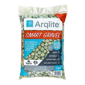 arqlite smart gravel eco plant drainage for healthy roots | for pots, houseplants, & decor | lightweight (1 gal)