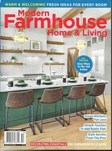 modern farm house home & living magazine, dream kitchens for less issue, 2020