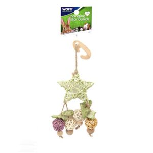 ware manufacturing hanging star bunch, 9 inch, chew toy for small pets