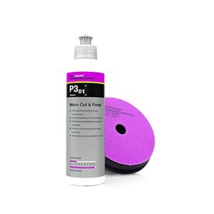 Koch-Chemie - Micro Cut & Finish Polishing Compound with Carnauba Wax - Permanent Removal of Holograms, Fine Scratches & Sanding Marks; Long Term Sealing; Non-Fugitive Silicones (250 milliliters)