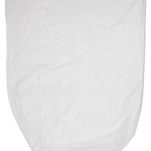 AmazonCommercial 45 Gallon Trash Bags 40" x 48" - 16 Micron Clear High Density Commercial Garbage Bags - 250 Count