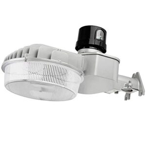 konlite 45w led dusk to dawn light- 5800lm - 5000k - 175w mh equal - ul - prefect security area light for barns, yards, roadways, loading docks and more