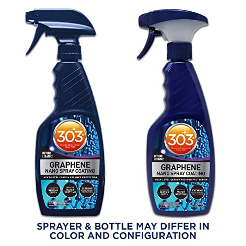 303 Graphene Nano Spray Coating - Next Level Carbon Polymer Protection, Enhances Gloss and Depth, Extreme Hydrophobic Protection, Beyond Ceramic, 15.5oz (30236CSR) Packaging May Vary, Blue