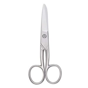 yutoner silver scissors tailor fabric sewing paper cutting shears stainless steel cutter heavy duty leather art craft office scissors (5 inch)