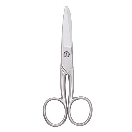 Yutoner Silver Scissors Tailor Fabric Sewing Paper Cutting Shears Stainless Steel Cutter Heavy Duty Leather Art Craft Office Scissors (5 Inch)