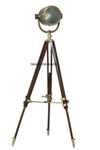 marine designer studio floor lamp spot searchlight with tripod stand nautical