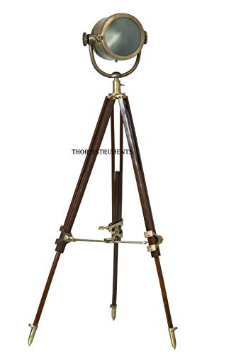 Marine Designer Studio Floor Lamp Spot Searchlight with Tripod Stand Nautical