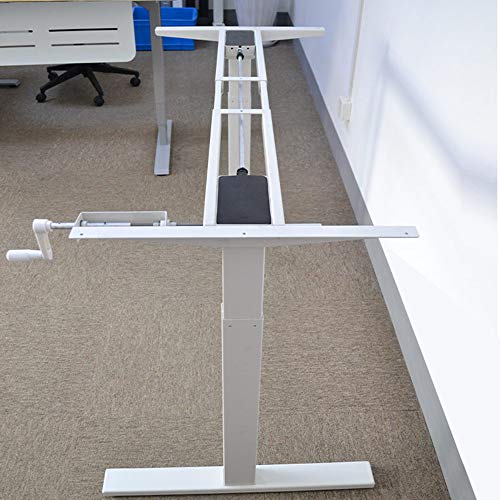 Bookshelf Height-Adjustable Standing Desk Base, Heavy-Duty Steel Desk Frame, Manually Adjustable Desk Lifting Table, for Home Office