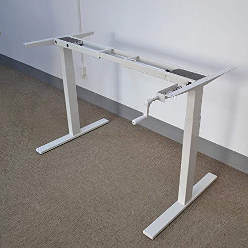 Bookshelf Height-Adjustable Standing Desk Base, Heavy-Duty Steel Desk Frame, Manually Adjustable Desk Lifting Table, for Home Office