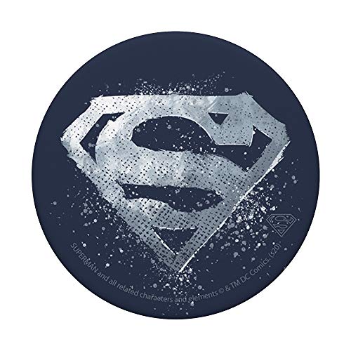 DC Comics Fan Art Superman Chrome Logo PopSockets Grip and Stand for Phones and Tablets
