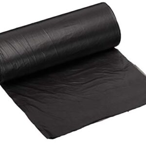 AmazonCommercial 33 Gallon Trash Bags 33" x 40" - 16 Micron Black High Density Commercial Garbage Bags - 250 Count