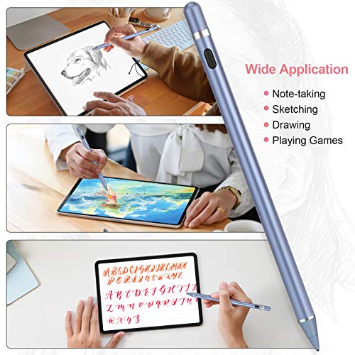 Active Stylus Pens for Touch Screens, maylofi Rechargeable Digital Stylish Pen Pencil Universal for iPhone/iPad Pro/Mini/Air/Android and Most Capacitive Touch Screens