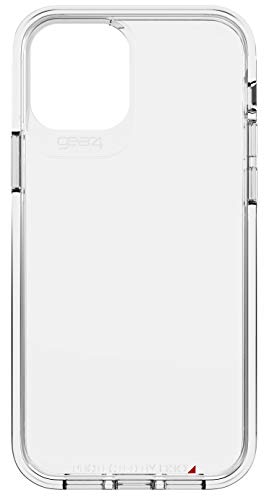 ZAGG Gear4 Crystal Palace Clear Case with Advanced Impact Protection [ Approved by D3O ], Slim, Tough Design for iPhone 12 Pro, iPhone 12 – Clear