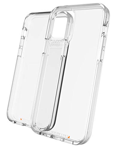 ZAGG Gear4 Crystal Palace Clear Case with Advanced Impact Protection [ Approved by D3O ], Slim, Tough Design for iPhone 12 Pro, iPhone 12 – Clear