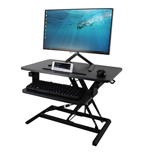 TOE Computer Desk Multifunctional Modern Sturdy Mini Office Desk Study Writing Desk Height Adjustable Folding Laptop Desk Learning Desk for Home Office (Color : Black)