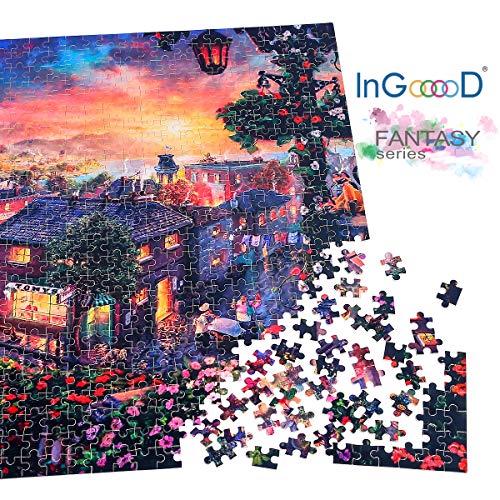 Ingooood- Jigsaw Puzzle 1000 Pieces- Fantasy Series- Morning Light_IG-0865 Entertainment Wooden Puzzles Toys