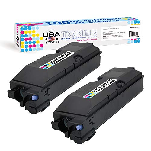 MADE IN USA TONER Compatible Replacement for Kyocera TASKalfa 3500i, 3501i, 4500i, 4501i, 5500i, 5501i | TK6307K TK-6307K Copystar TK-6309K (Black, 2 Pack)