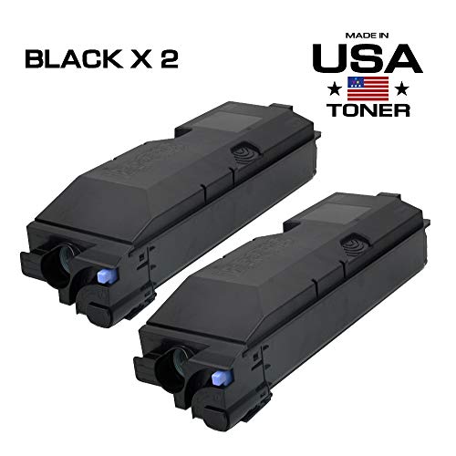 MADE IN USA TONER Compatible Replacement for Kyocera TASKalfa 3500i, 3501i, 4500i, 4501i, 5500i, 5501i | TK6307K TK-6307K Copystar TK-6309K (Black, 2 Pack)