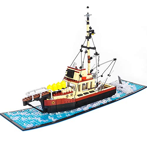 The Orca Jaws Ship Building Kit ,Building Set MOC Blocks Bricks Models Toys for Friends Festival Birthday (1235 PCS)