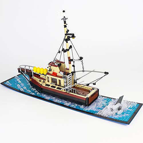 The Orca Jaws Ship Building Kit ,Building Set MOC Blocks Bricks Models Toys for Friends Festival Birthday (1235 PCS)