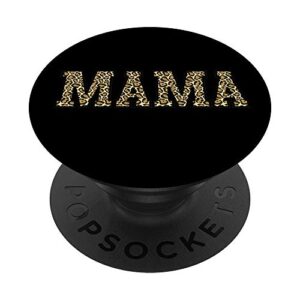 mama leopard popsockets popgrip: swappable grip for phones & tablets