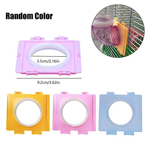 2 Set Small Animals Hamster Tunnel Cage Cover with Ventilation Holes External Pipe Interface Fitting Connection Board Tube Connector Stretch Resistant Inner Diameter 2.17 inch