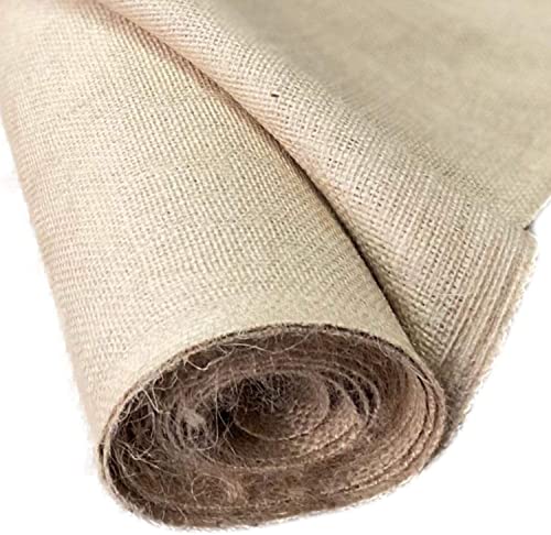 Woolsacks Burlap Fabric by The Yard | 40" Wide x 5 Yard Long | Natural Jute Burlap Fabric 5 Yards