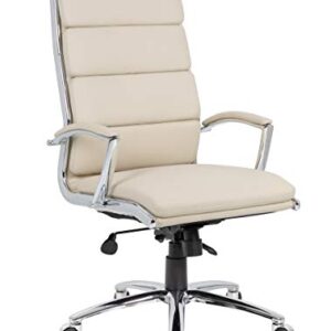 Boss Office Products Executive CaressoftPlus Chair with Metal Chrome Finish (B9471-BG), Beige