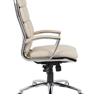 Boss Office Products Executive CaressoftPlus Chair with Metal Chrome Finish (B9471-BG), Beige