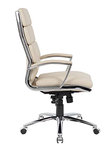 Boss Office Products Executive CaressoftPlus Chair with Metal Chrome Finish (B9471-BG), Beige