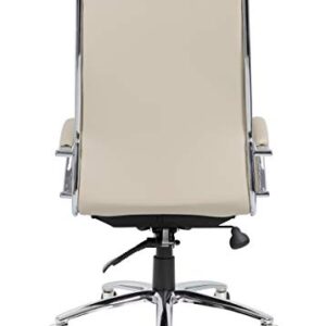 Boss Office Products Executive CaressoftPlus Chair with Metal Chrome Finish (B9471-BG), Beige