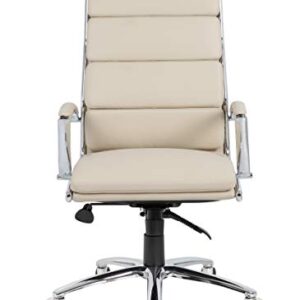 Boss Office Products Executive CaressoftPlus Chair with Metal Chrome Finish (B9471-BG), Beige