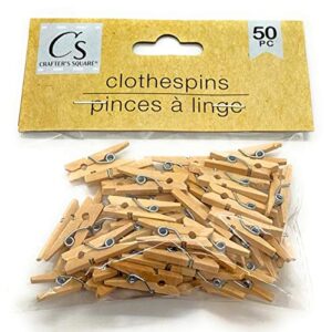 Crafters Square Mini Wood Clothespins 50 PC