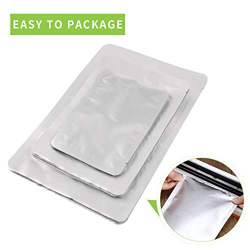 NEOTHIC Mylar Bags - Mylar Aluminum Foil Bags 30 Pieces 3 Sizes,Metallic Mylar Foil Flat Heat Sealing Bags Storage Bags Pouch for Food Coffee Tea Beans (5 x 7 Inch, 6 x 9 Inch, 8 x 11 Inch)