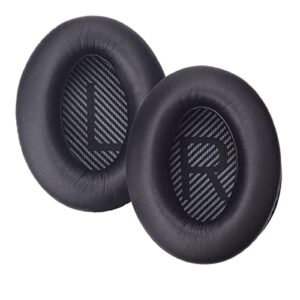 qc45 replacement ear pad cushions compatible with bose quietcomfort 15 qc15 qc25 qc35 qc35ii qc45 ae2 ae2i ae2w soundtrue soundlink headphones(black)