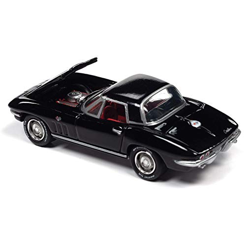 Johnny Lightning JLCG022 Classic Gold VER A 1965 Chevy Corvette Tuxedo Black