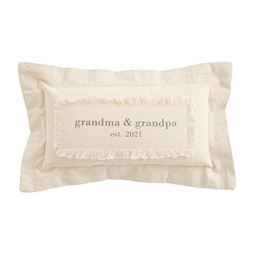 Mud Pie 2021 Grandparents EST Pillow, 1 Count (Pack of 1)