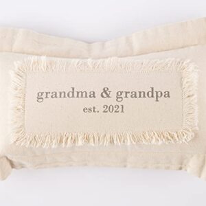 Mud Pie 2021 Grandparents EST Pillow, 1 Count (Pack of 1)
