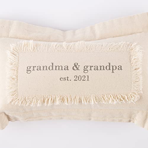 Mud Pie 2021 Grandparents EST Pillow, 1 Count (Pack of 1)