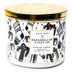 Bath & Body Works White Barn 3-Wick Scented Candle in Marshmallow Fireside